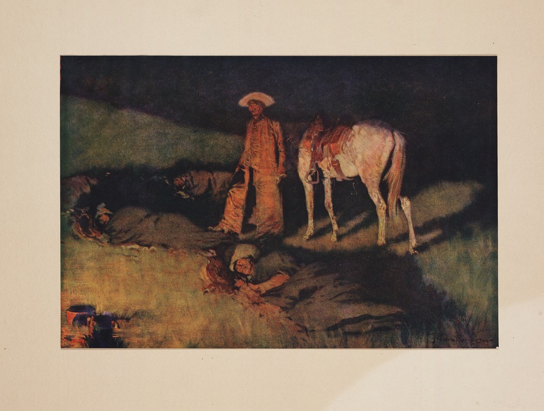 Frederic Remington - In from the night herd