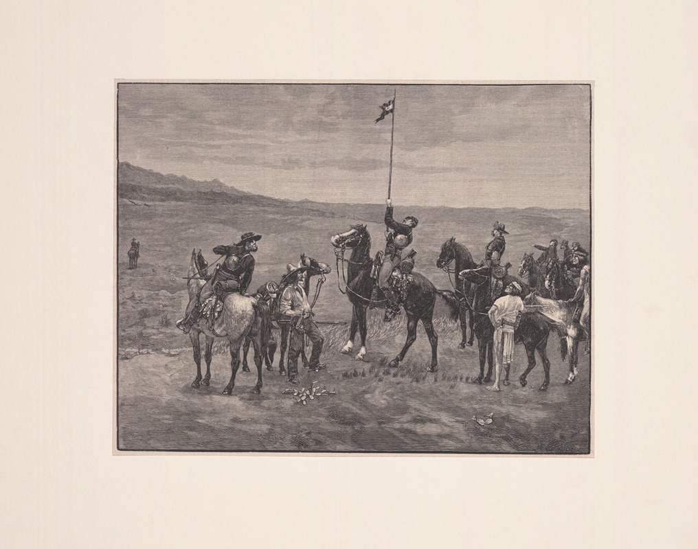 Frederic Remington - Signaling the main command