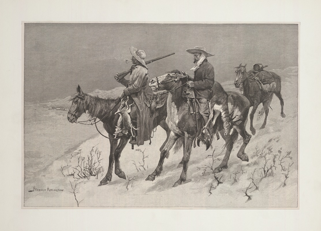 Frederic Remington - Thanksgiving dinner for the ranch