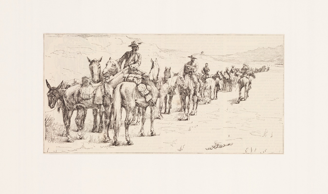 Frederic Remington - The fourth trooper