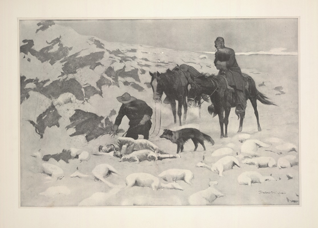 Frederic Remington - The Frozen Sheep-herder