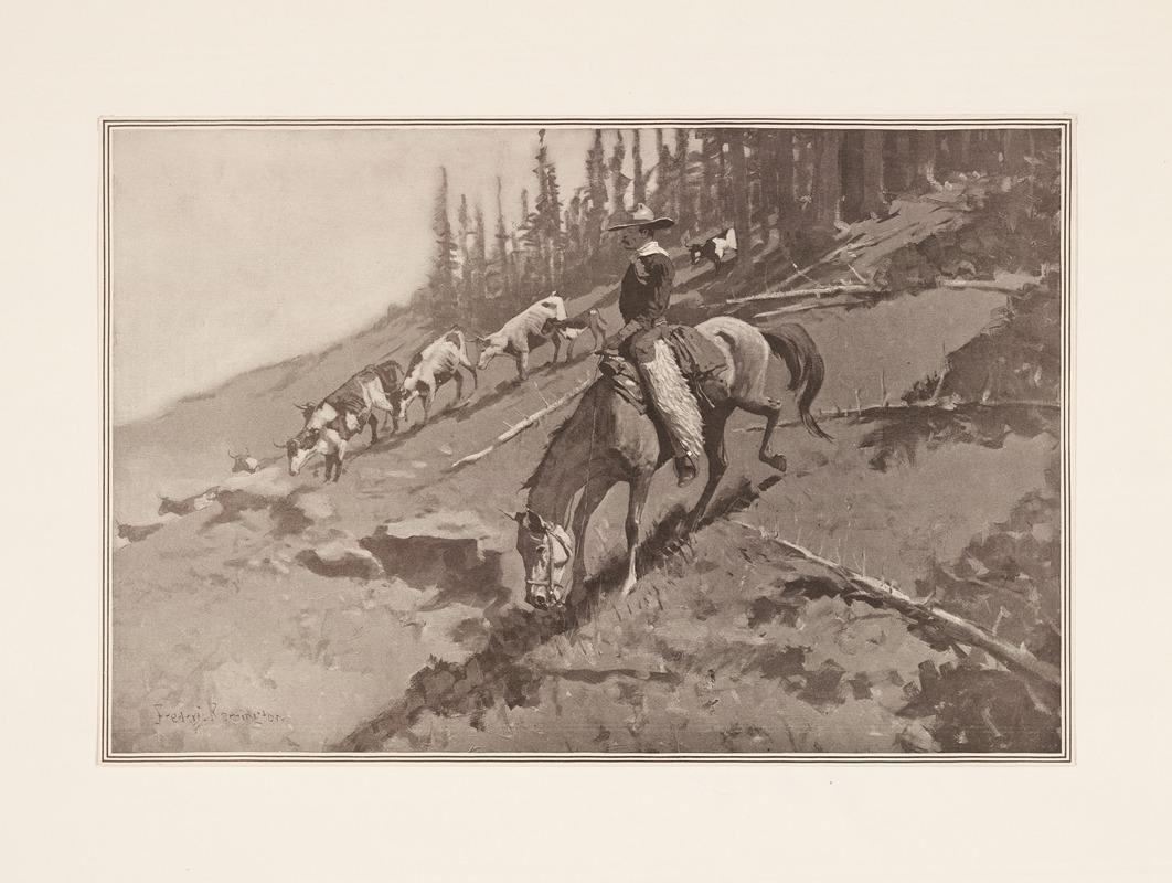 Frederic Remington - The roundup