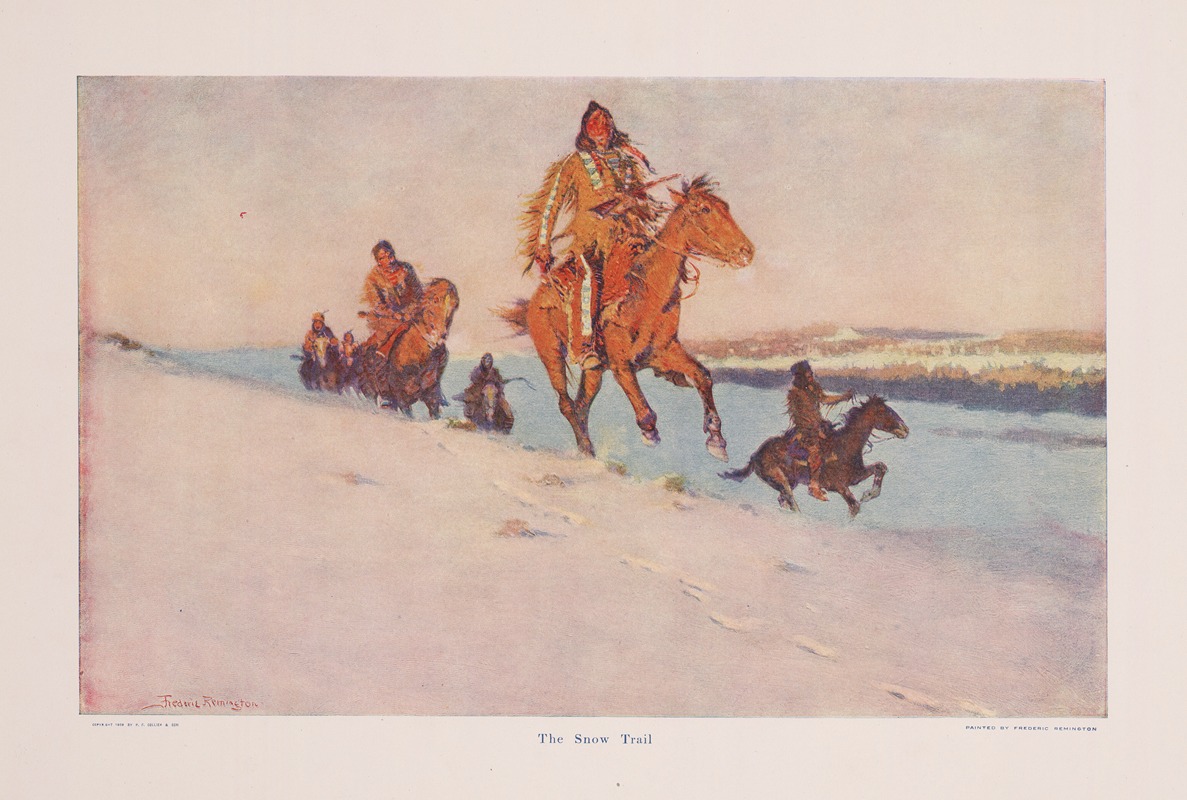 Frederic Remington - The Snow Trail