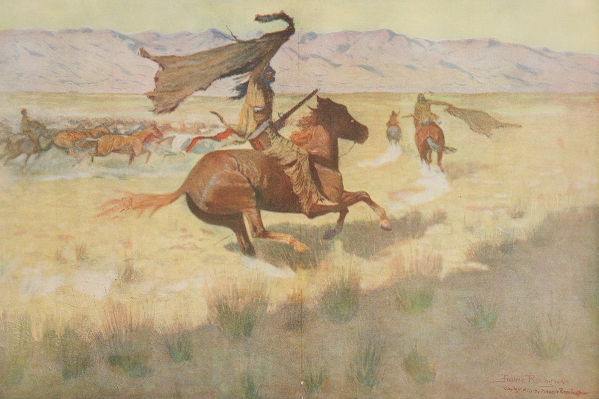 Frederic Remington - The stampede