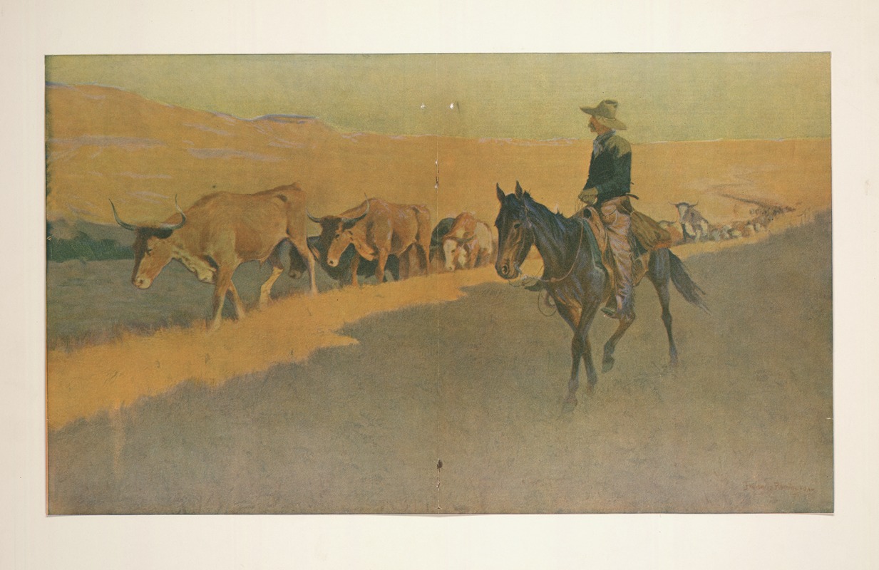 Frederic Remington - Trailing Texas Cattle