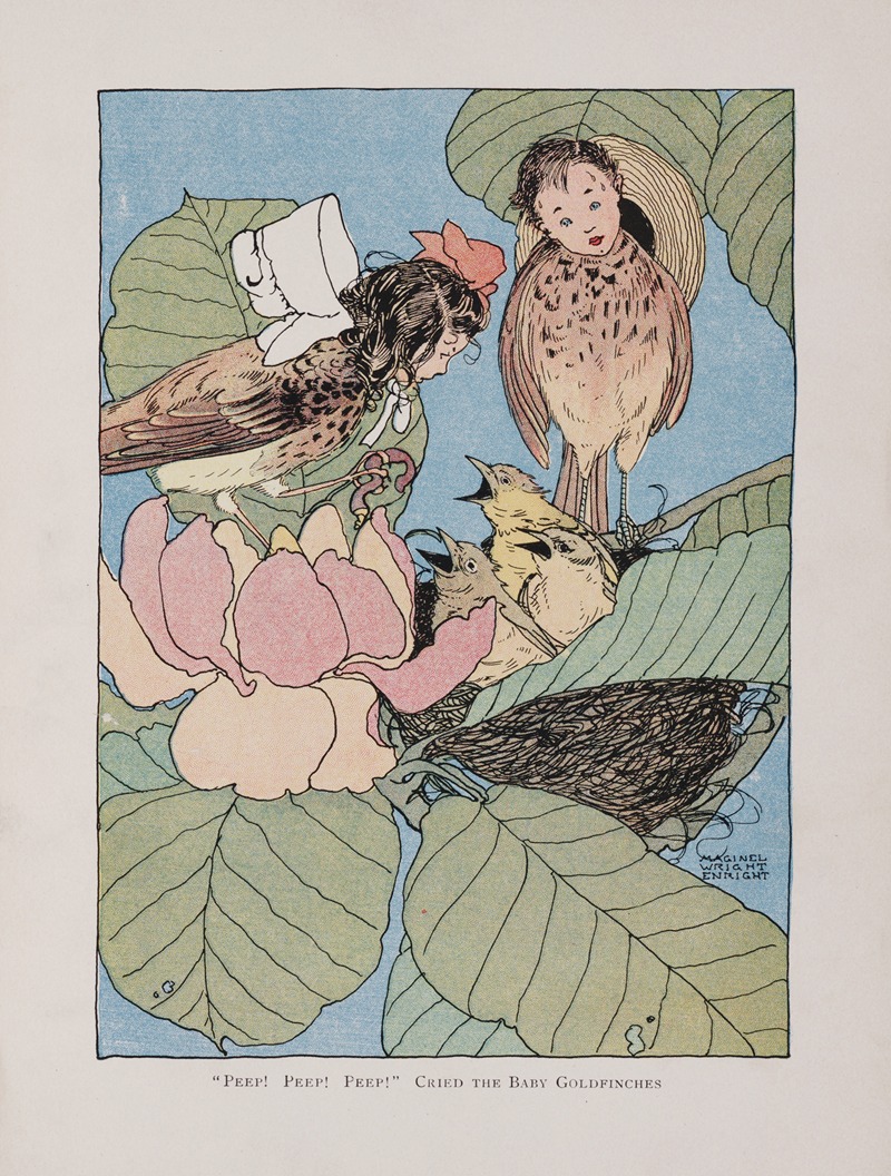 Maginel Wright Enright - ‘Peep! Peep! Peep!’ cried the baby goldfinches