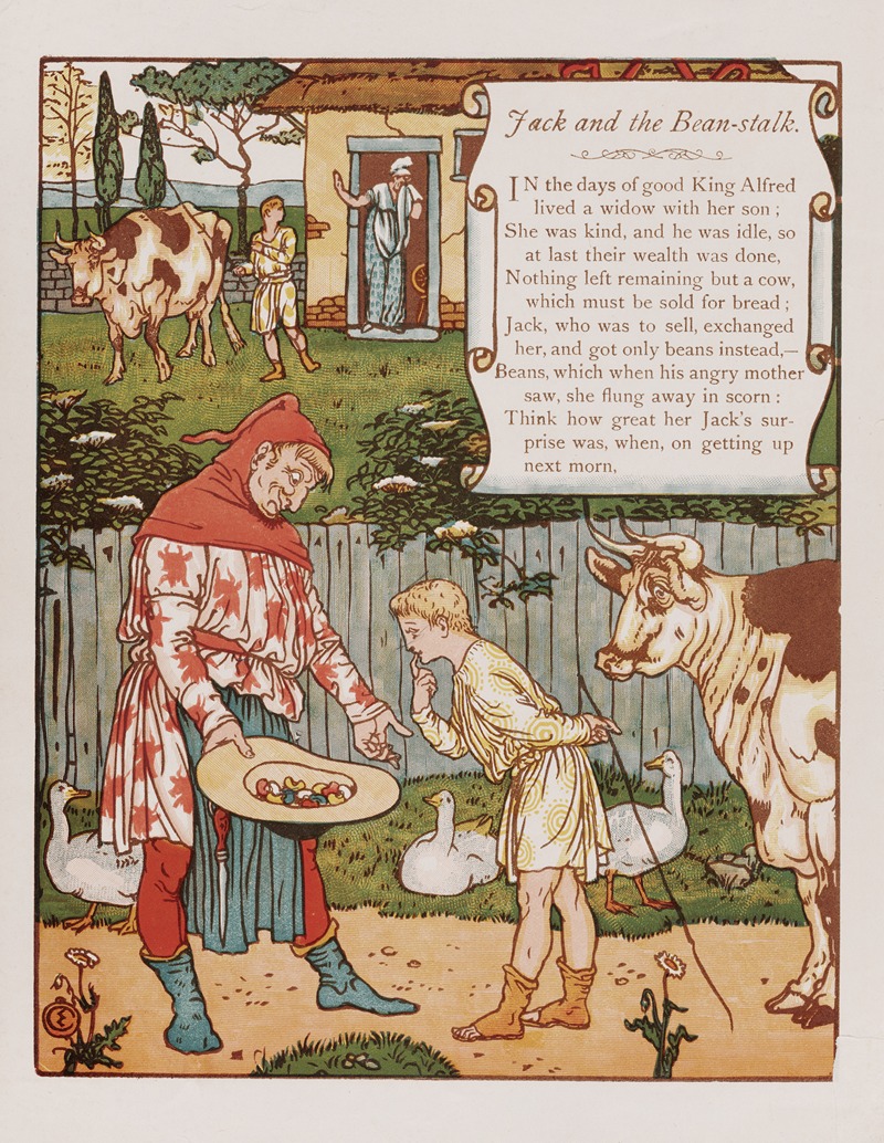 Walter Crane - Jack and the bean-stalk Pl.2