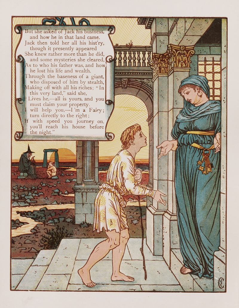 Walter Crane - Jack and the bean-stalk Pl.4