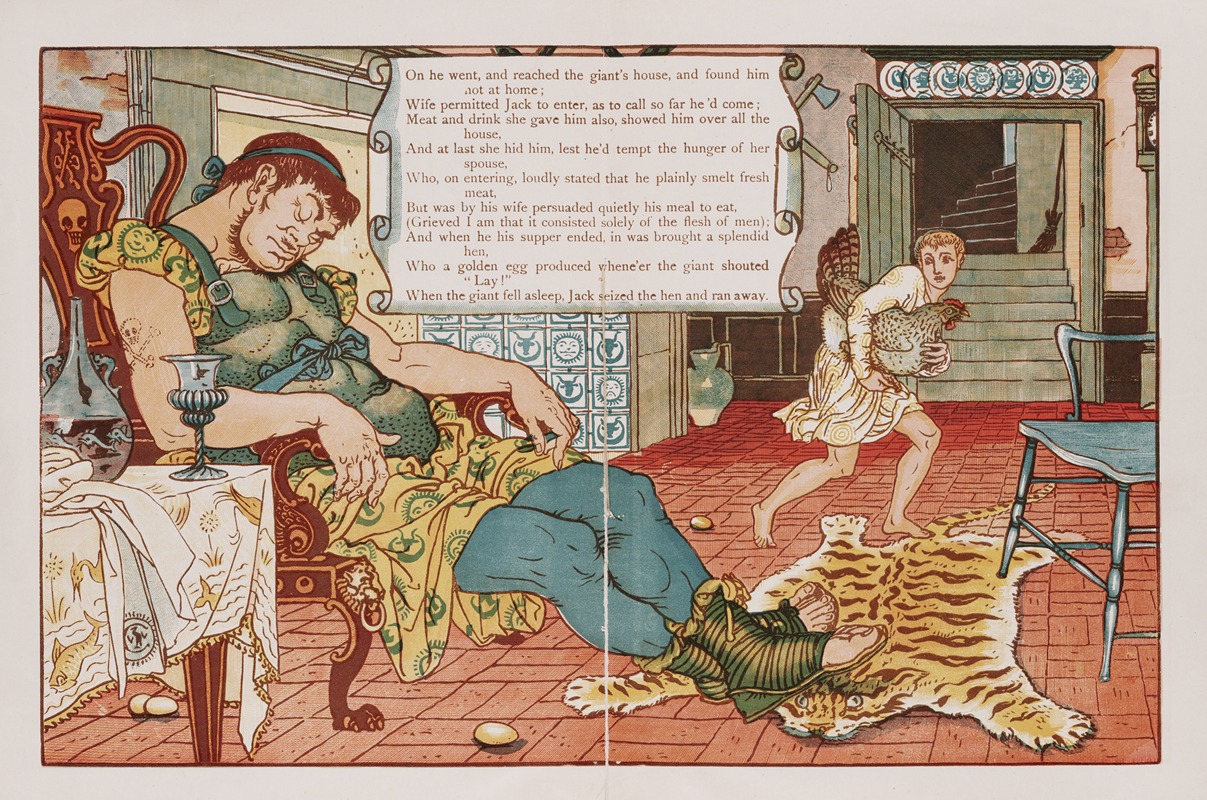 Walter Crane - Jack and the bean-stalk Pl.5