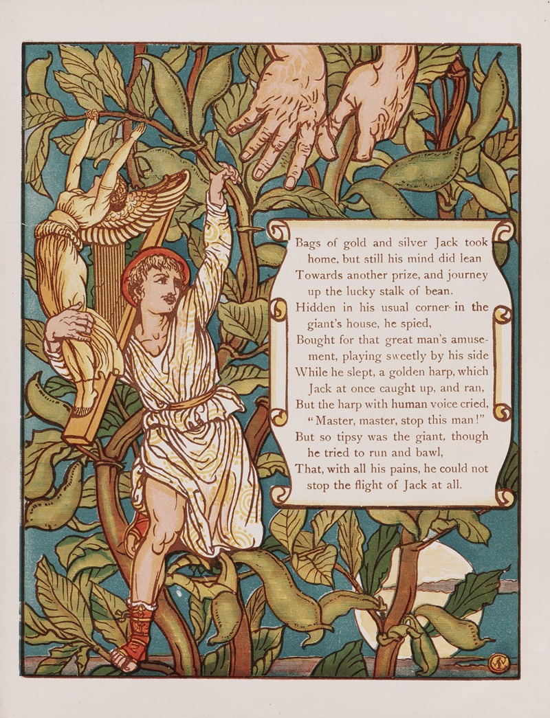 Walter Crane - Jack and the bean-stalk Pl.7