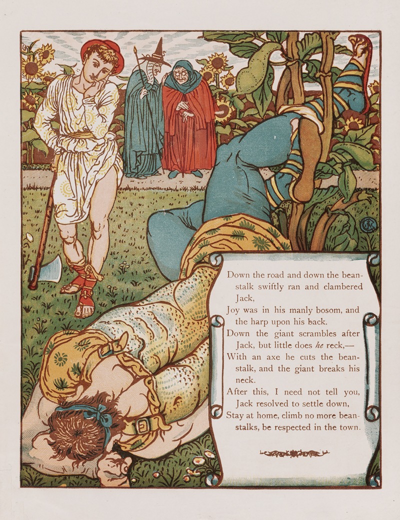 Walter Crane - Jack and the bean-stalk Pl.8