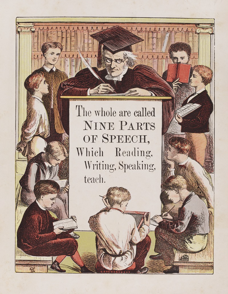 Walter Crane - Nine parts of speech