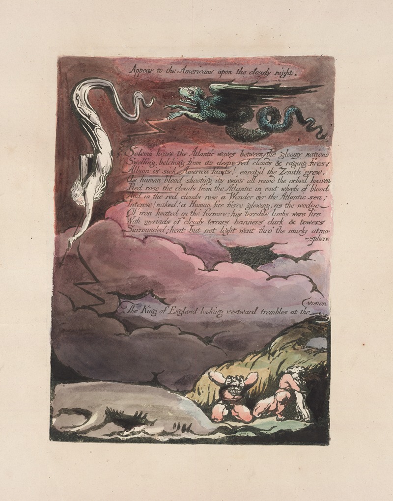 William Blake - America, a prophecy Pl.06