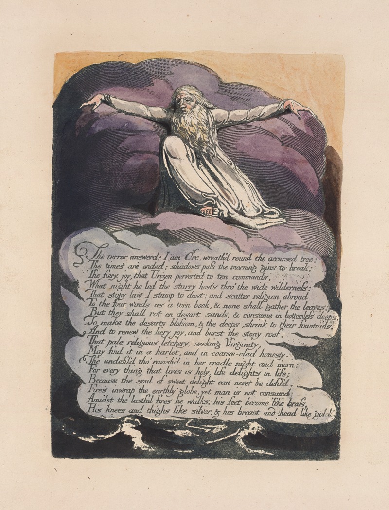 William Blake - America, a prophecy Pl.10