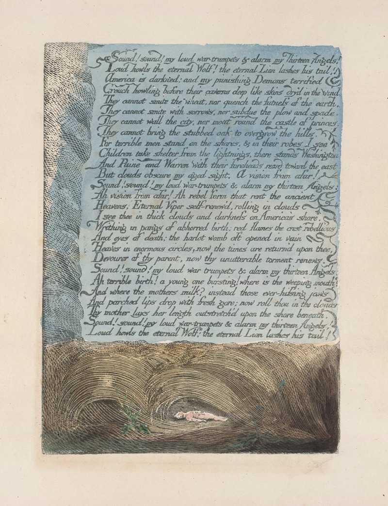 William Blake - America, a prophecy Pl.11