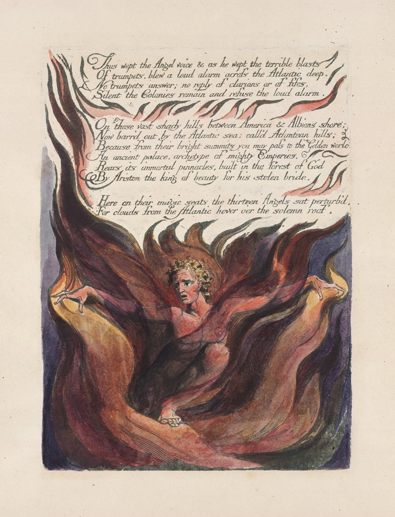 William Blake - America, a prophecy Pl.12