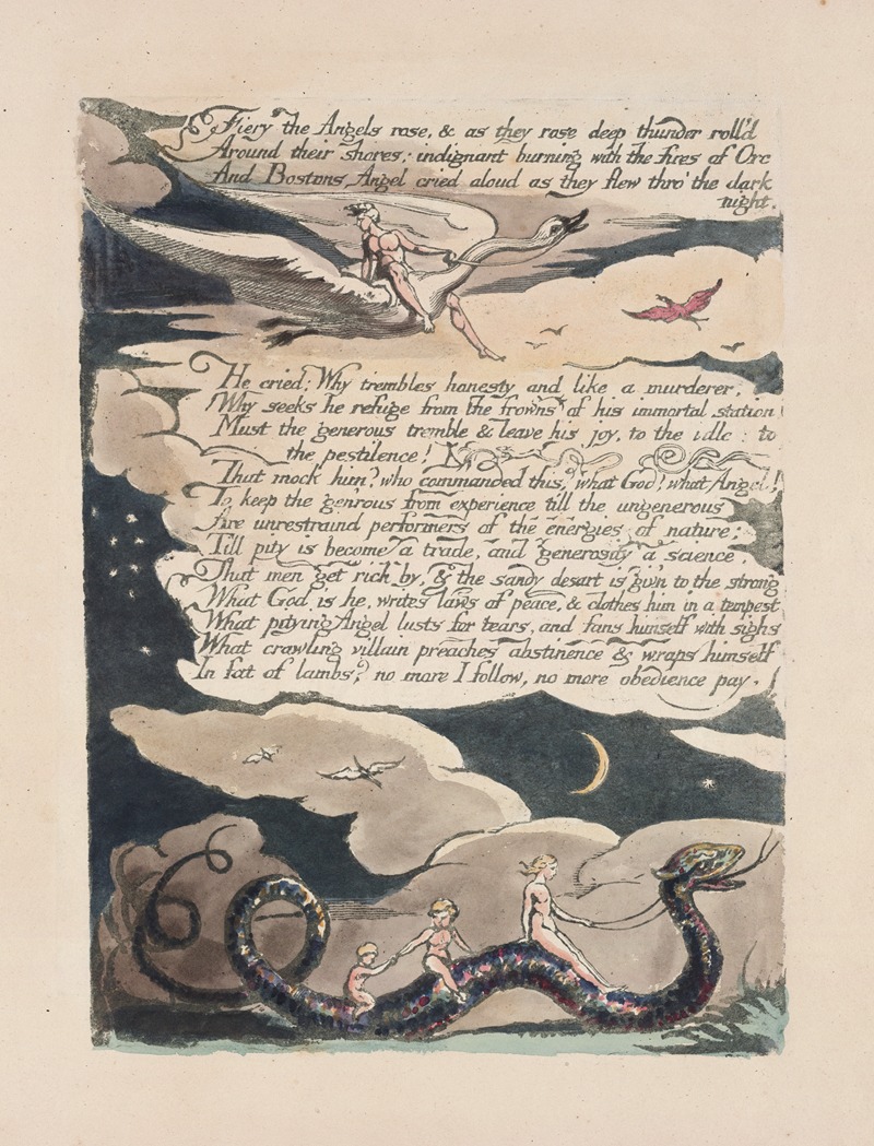 William Blake - America, a prophecy Pl.13