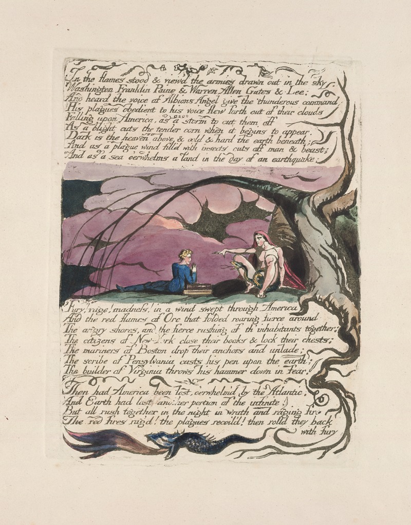 William Blake - America, a prophecy Pl.16