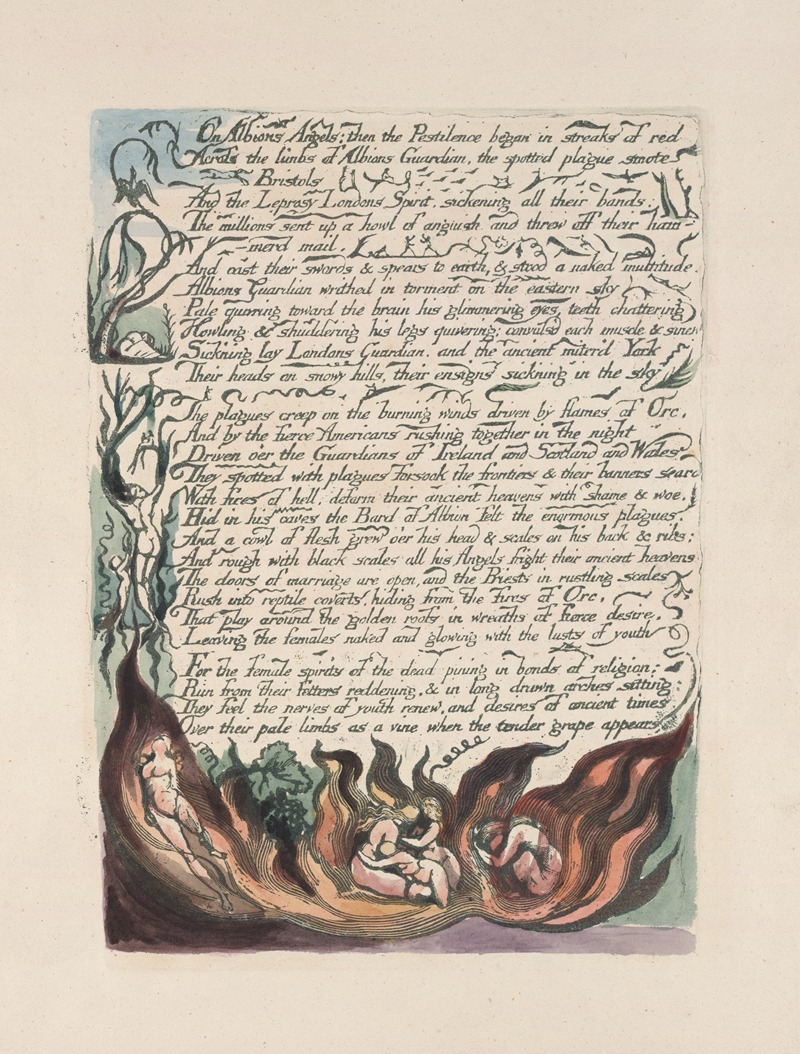 William Blake - America, a prophecy Pl.17