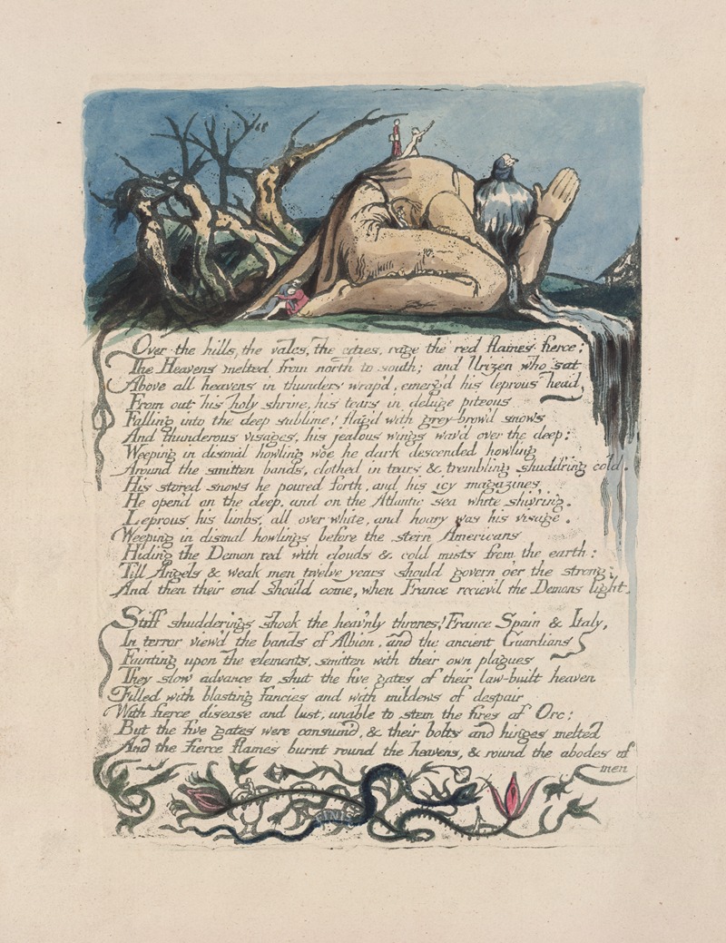 William Blake - America, a prophecy Pl.18