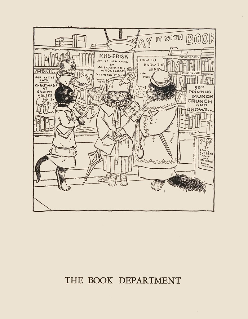 William Ely Hill - The book department