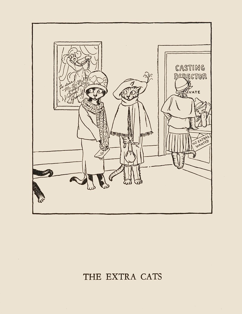 William Ely Hill - The extra cats