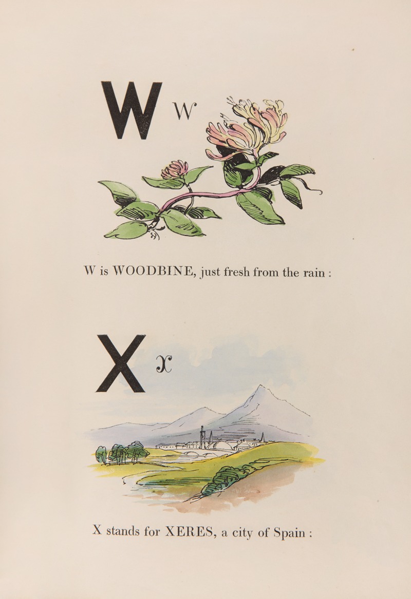William James Linton - Master Woodbine’s alphabet for all good children Pl.13