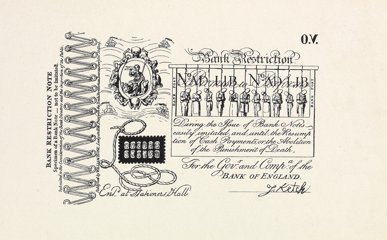 Anonymous - Bank restriction note