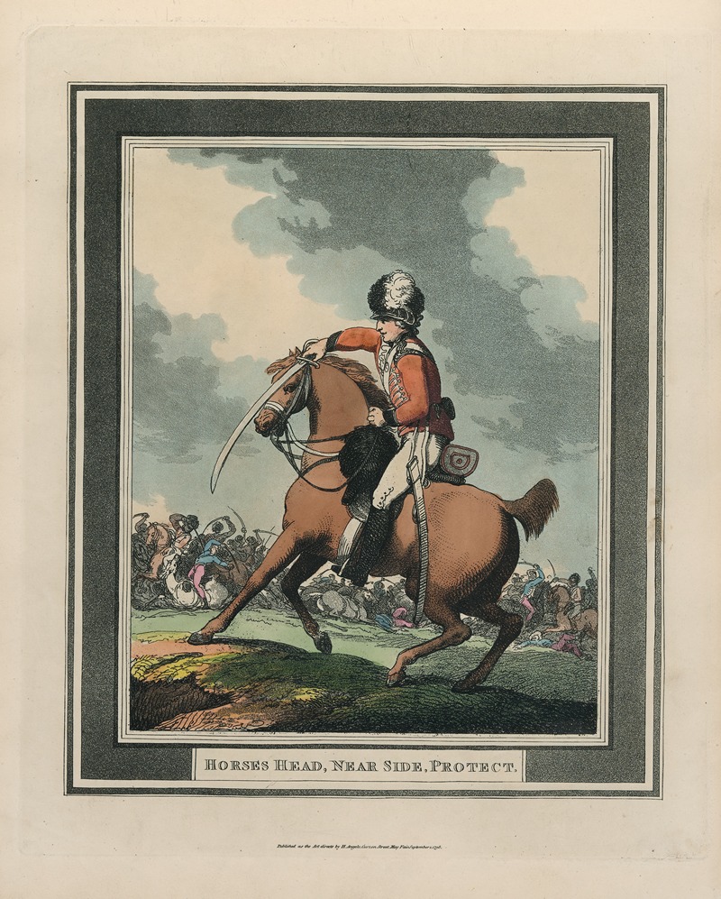 Thomas Rowlandson - Horses head, Near  Side, Protect