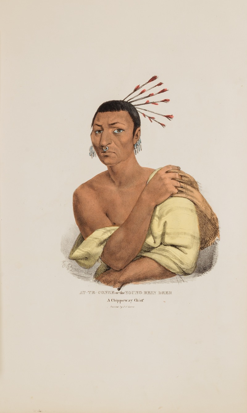 James Otto Lewis - AT-TE-CONSE or the Young Rein Deer; A Chippeway Chief