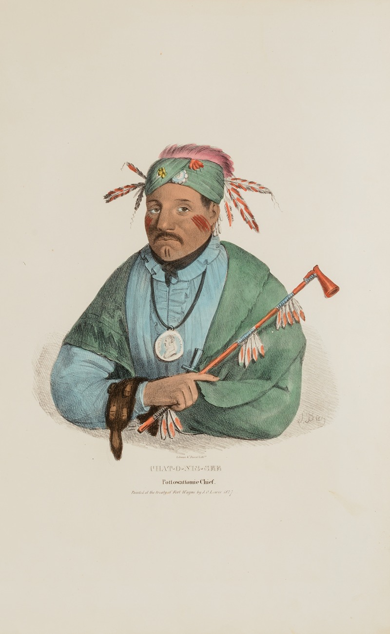 James Otto Lewis - CHAT-O-MIS-SEE; Pottowattomie Chief