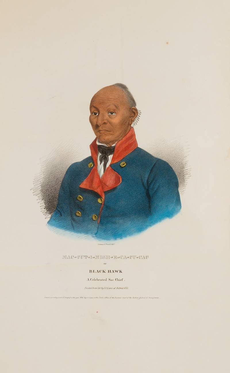 James Otto Lewis - MAC-CUT-I-MISH-E-CA-CU-CAC or Black Hawk; A Celebrated Sac Chief