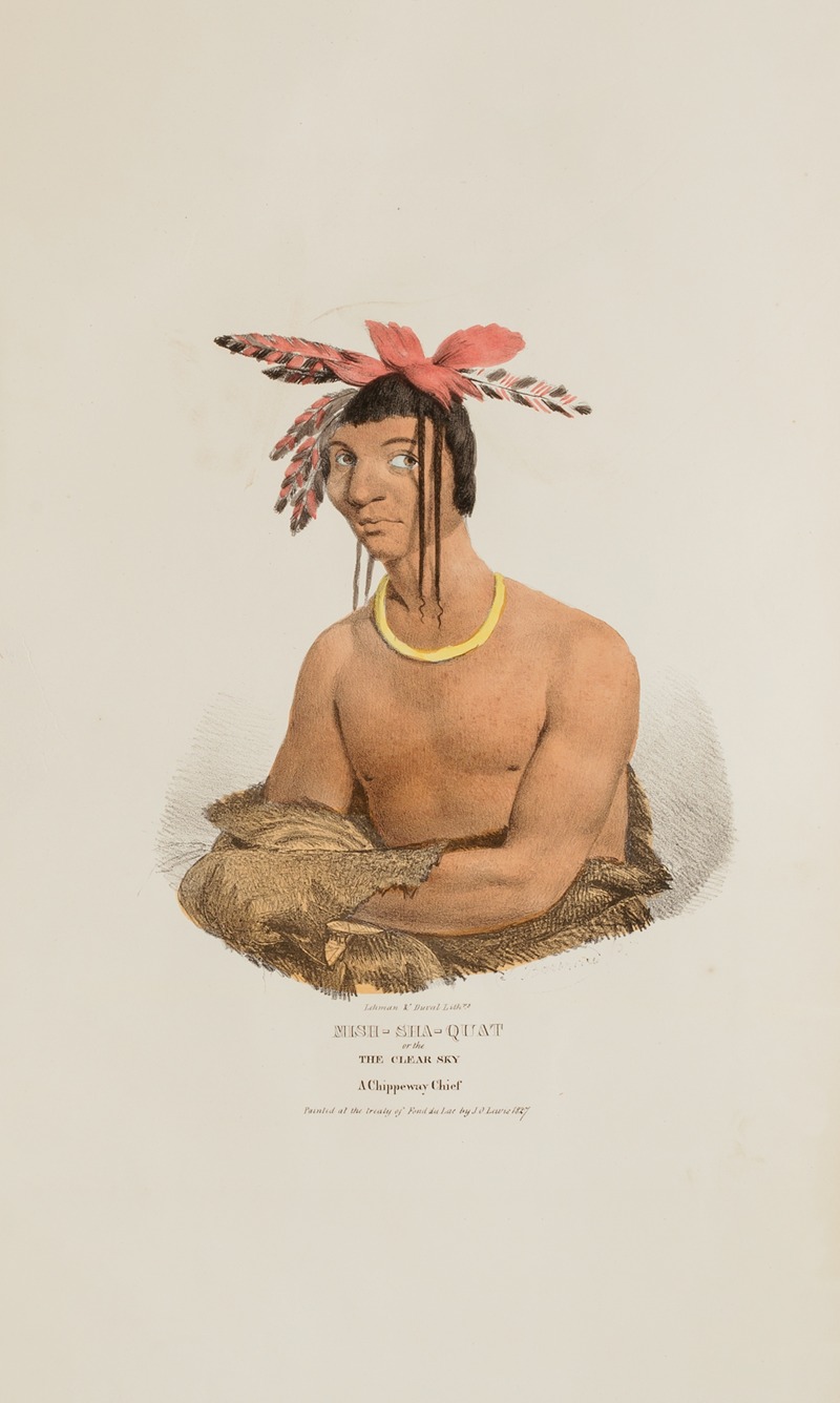James Otto Lewis - MISH-SHA-QUAT or the Clear Sky; A Chippeway Chief