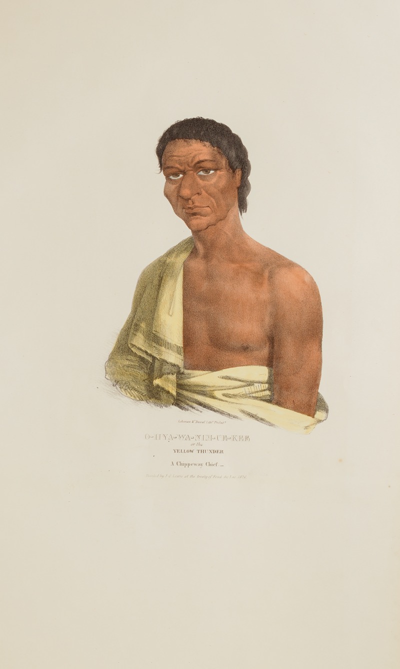 James Otto Lewis - O‑HYA-WA-NIM-CE-KEE or the Yellow Thunder; A Chippeway Chief