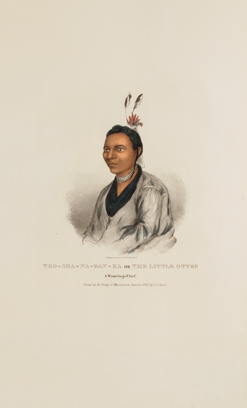 James Otto Lewis - TOO-SHA-NA-GAN-KA or The Little Otter; A Winnebago Chief