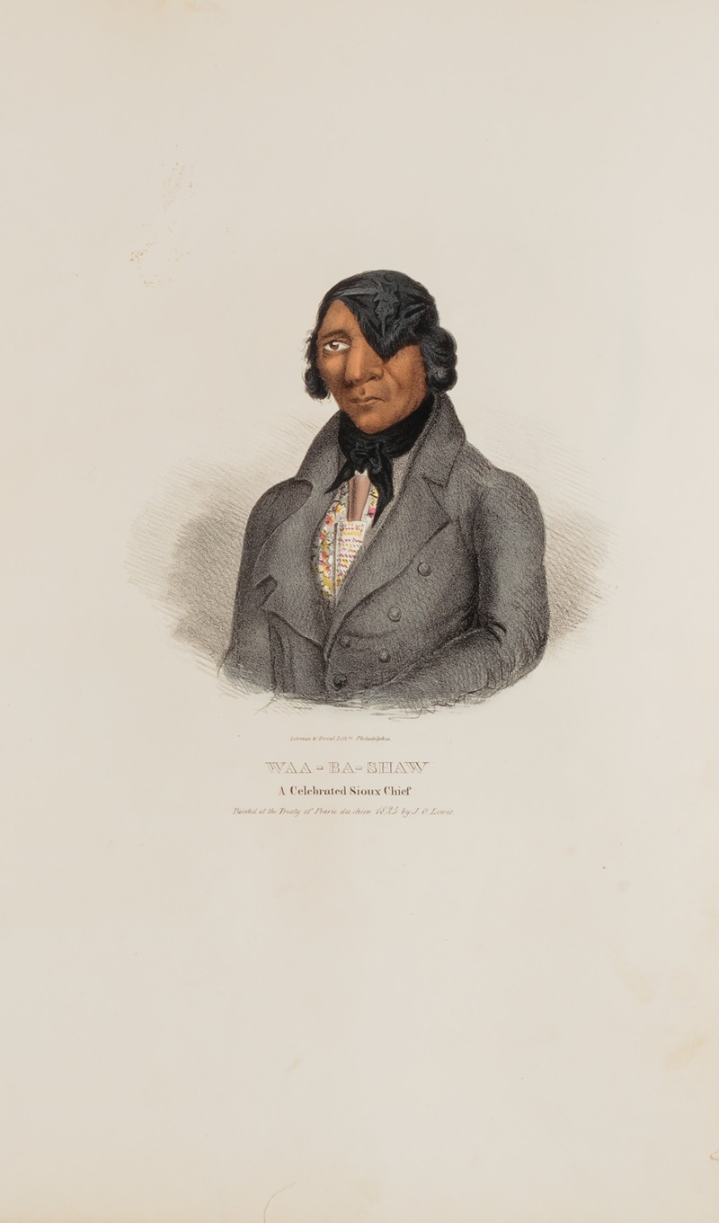 James Otto Lewis - WAA-BA-SHAW; A Celebrated Sioux Chief