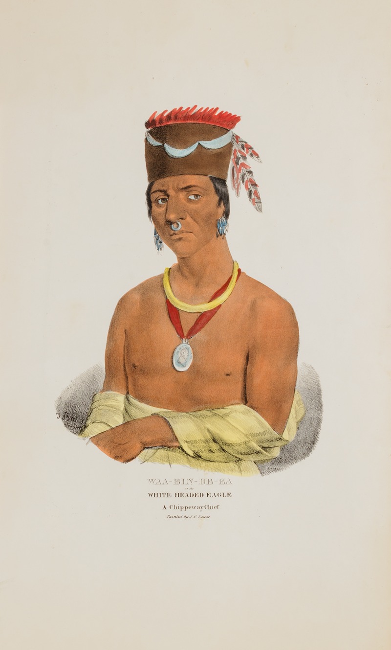 James Otto Lewis - WAA-BIN-DE-BA or the White Headed Eagle; A Chippeway Chief