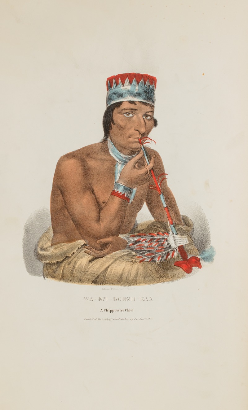 James Otto Lewis - WA-EM-BOESH-KAA; A Chippeway Chief