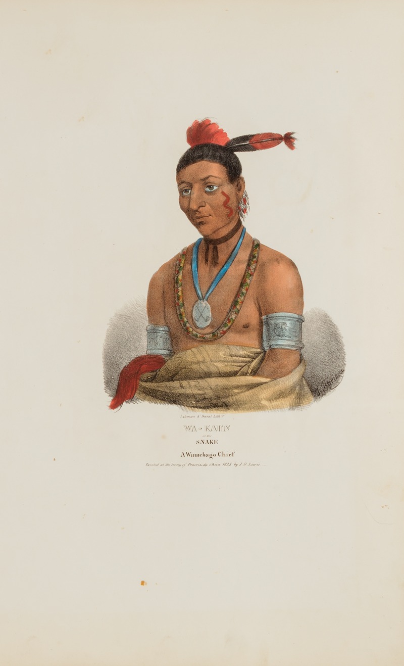 James Otto Lewis - WA-KAUN or the Snake; A Winnebago Chief