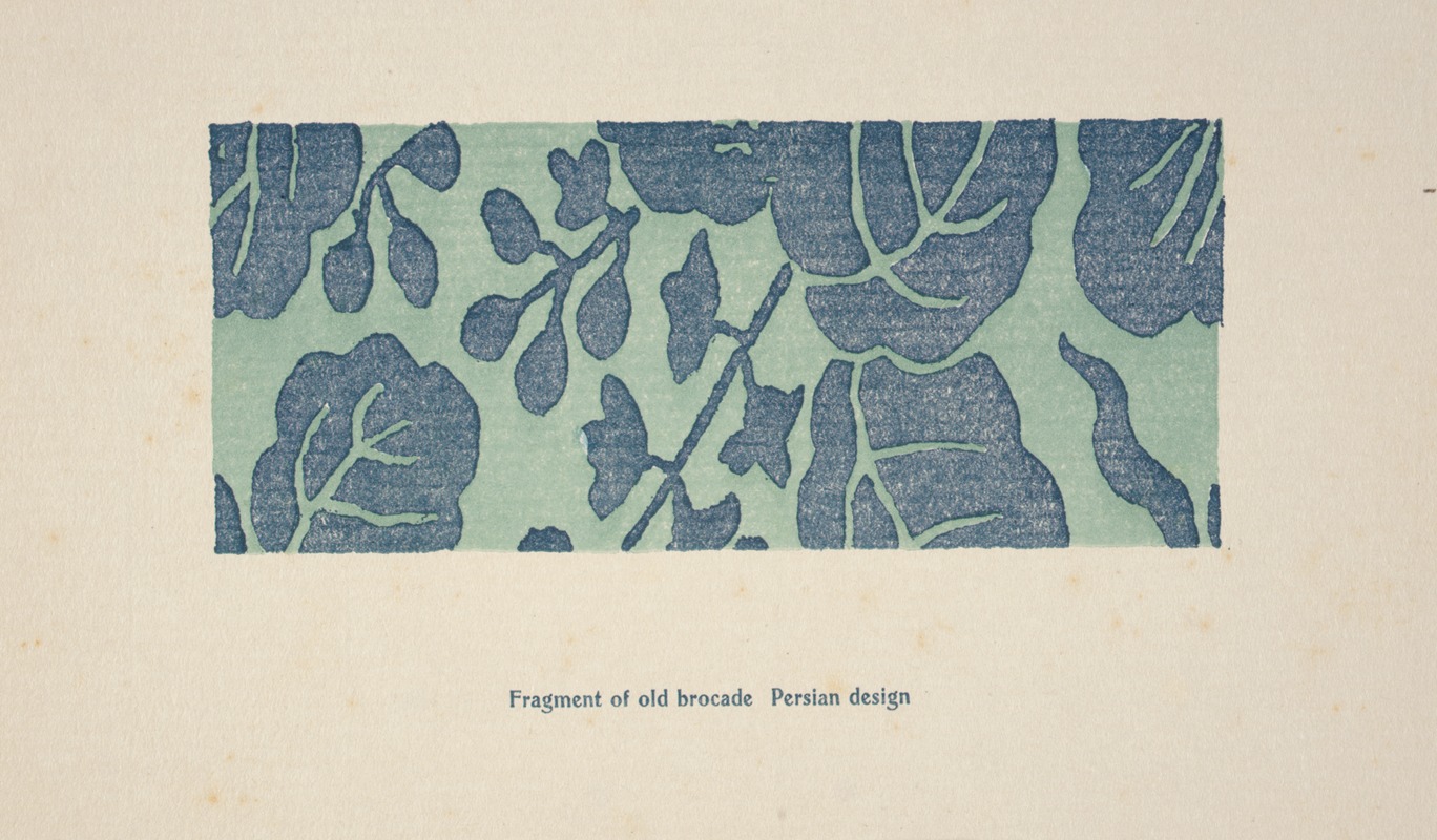 Arthur Wesley Dow - Fragment of old brocade, Persian design