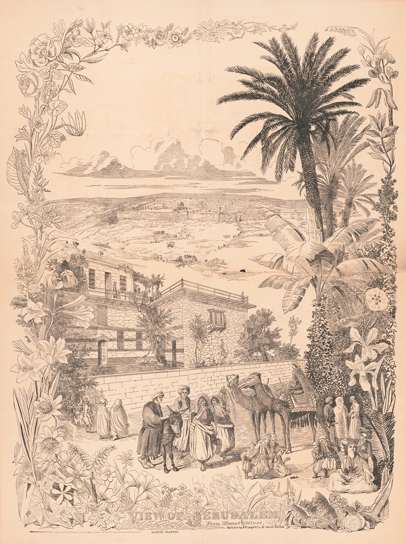H.H. Lloyd & Co. - View of Jerusalem from Mount Olivet