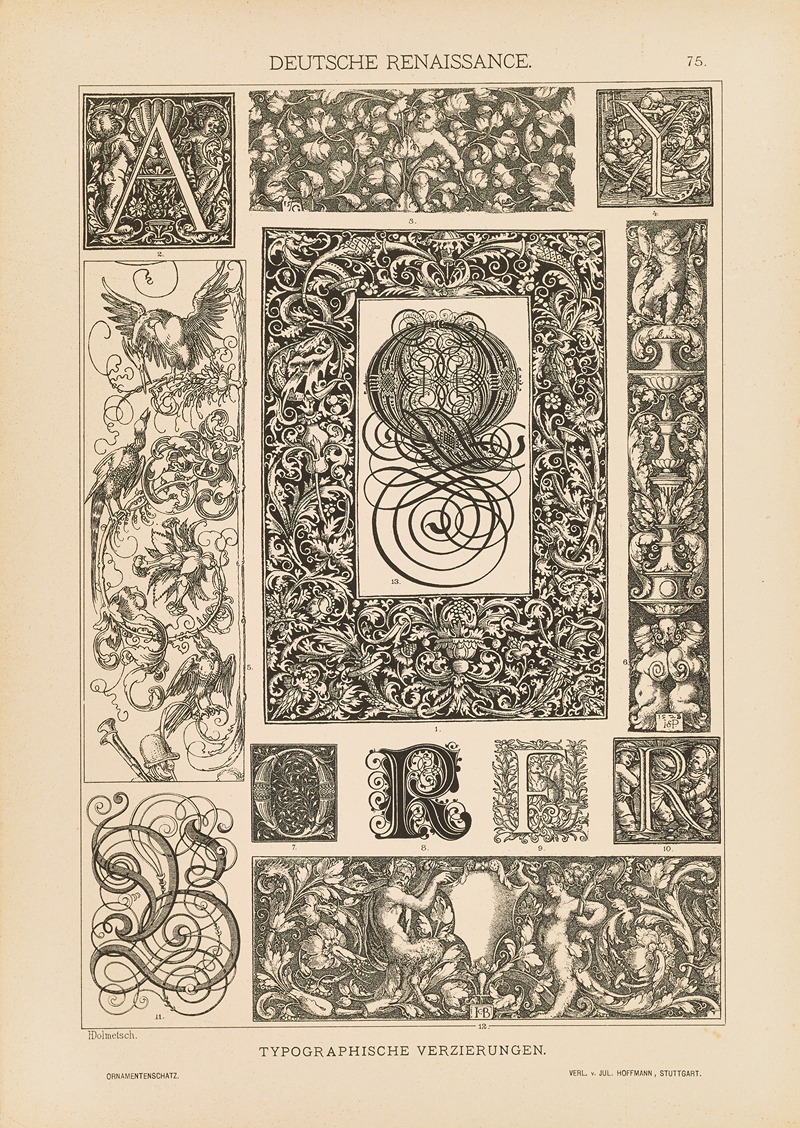 Heinrich Dolmetsch - Deutsche Renaissance – Typographische Verzierungen