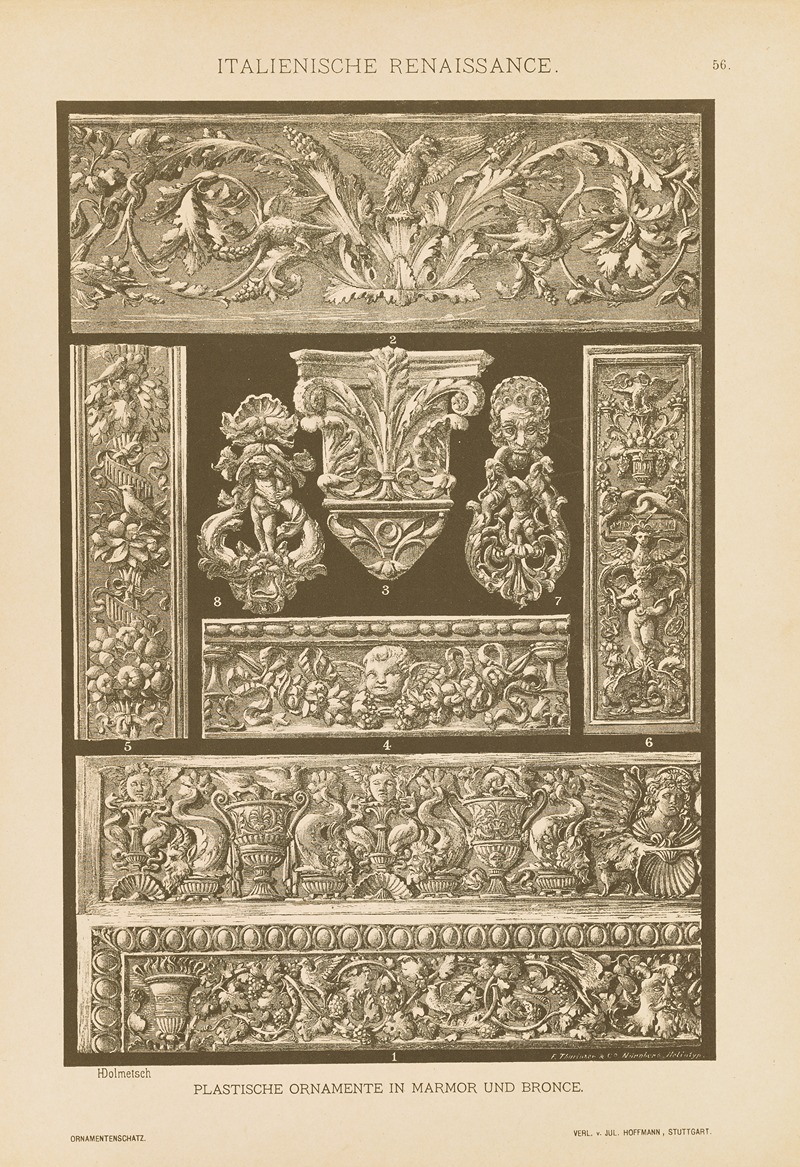 Heinrich Dolmetsch - Italienische Renaissance – Plastische Ornamente in Marmor und Bronze