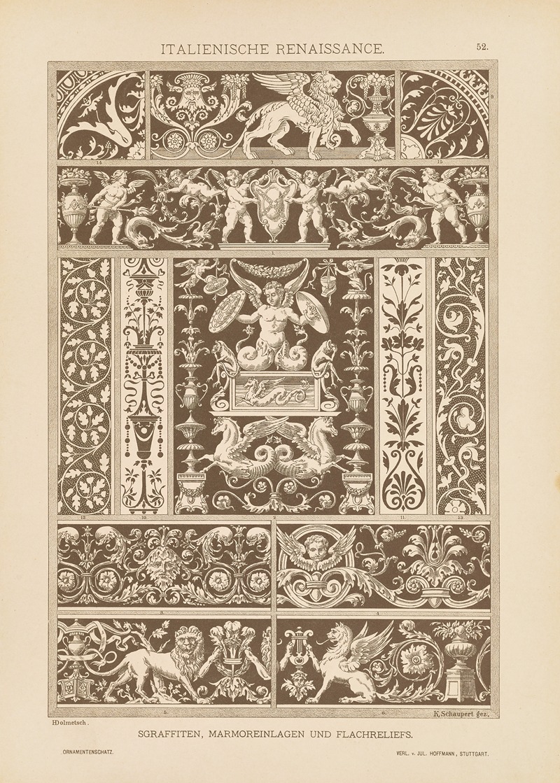 Heinrich Dolmetsch - Italienische Renaissance – Sgraffiten, Marmoreinlagen und Flachreliefs