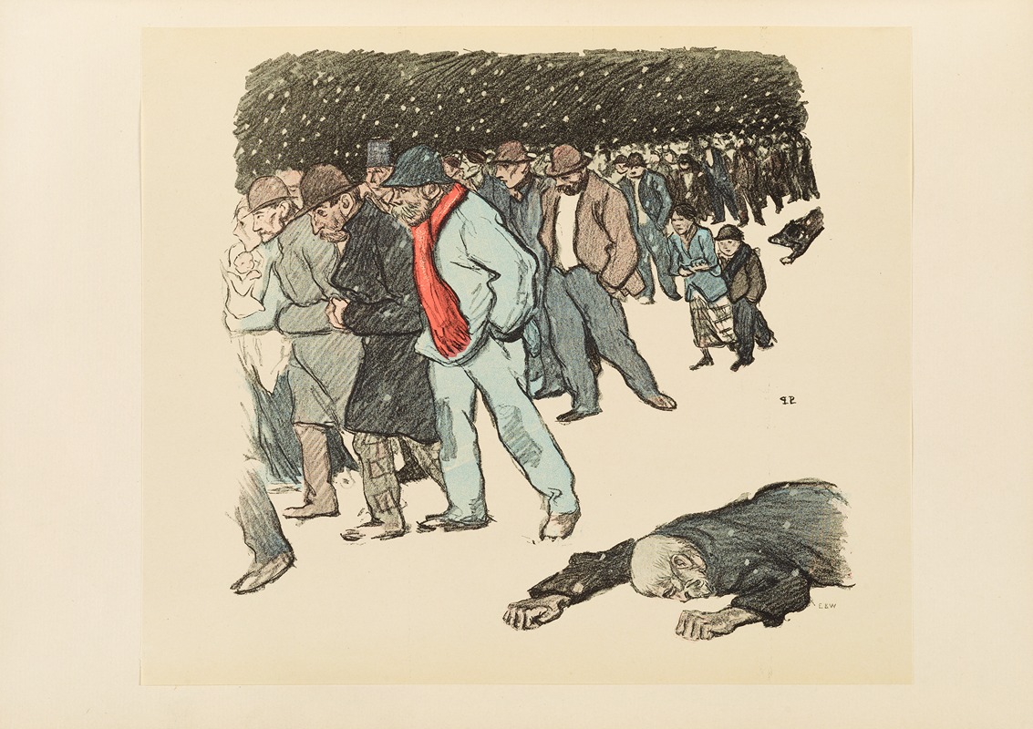 Théophile Alexandre Steinlen - Misery in the snow