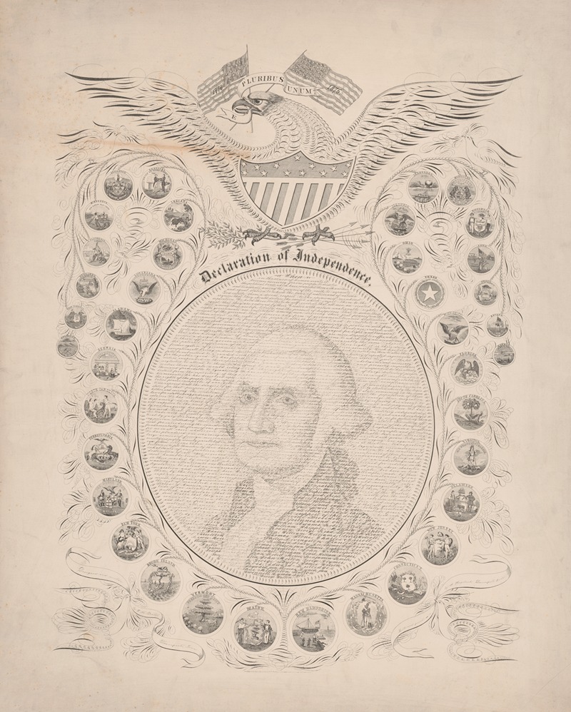 W. K. Pratt - Declaration of Independence, e pluribus unum, 1776-1876