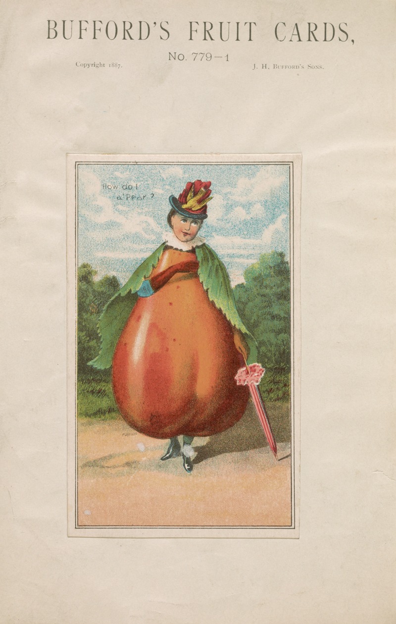 John H. Bufford's & Sons - Bufford’s fruit cards, no. 779-1 [pear]