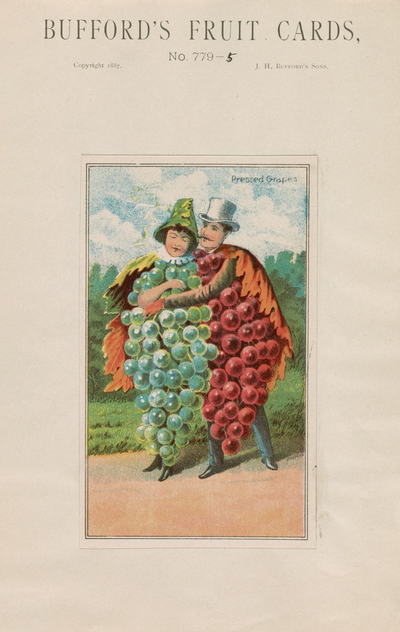 John H. Bufford's & Sons - Bufford’s fruit cards, no. 779-5 [grapes]