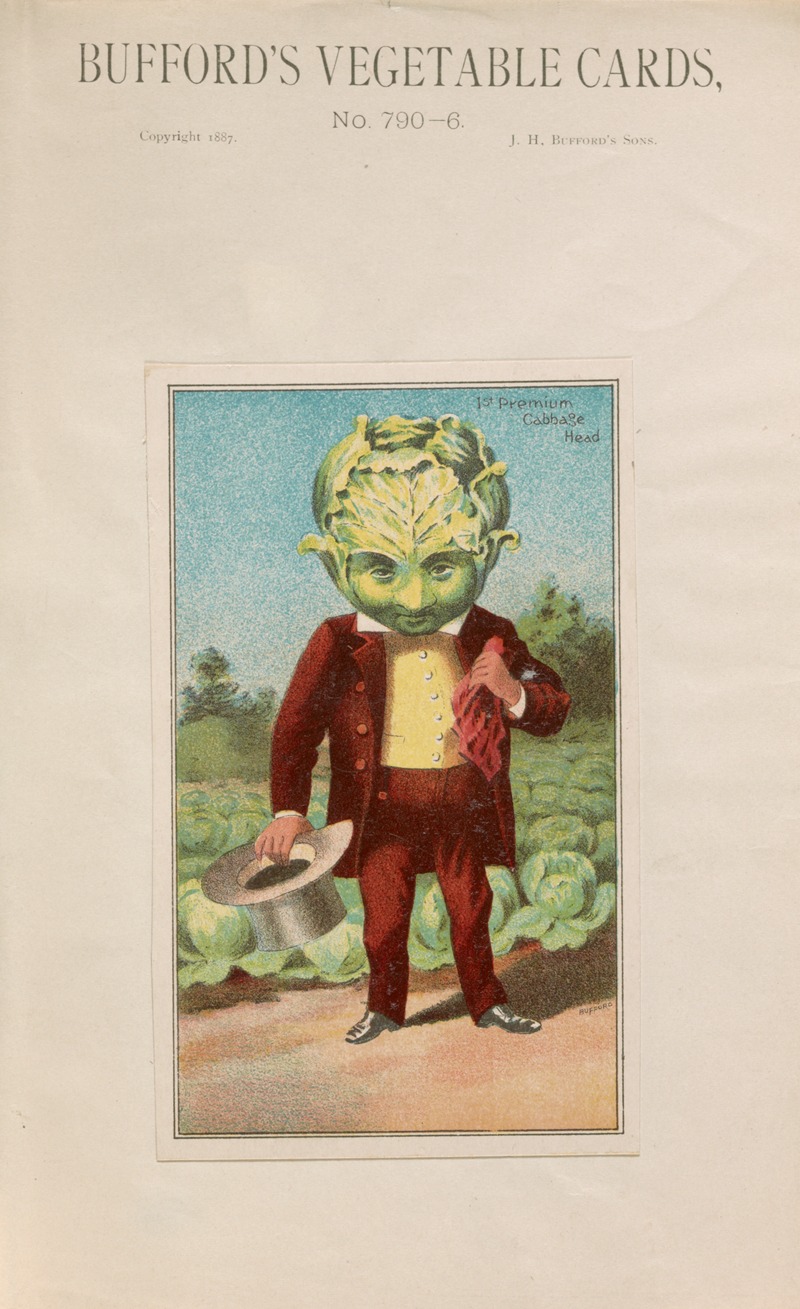 John H. Bufford's & Sons - Bufford’s vegetable cards, no. 790-6 [cabbage]