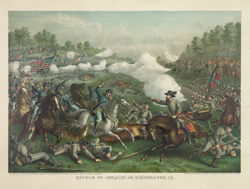 Kurz & Allison - Battle of Opequan or Winchester, Va.–Sept. 19′ 1864